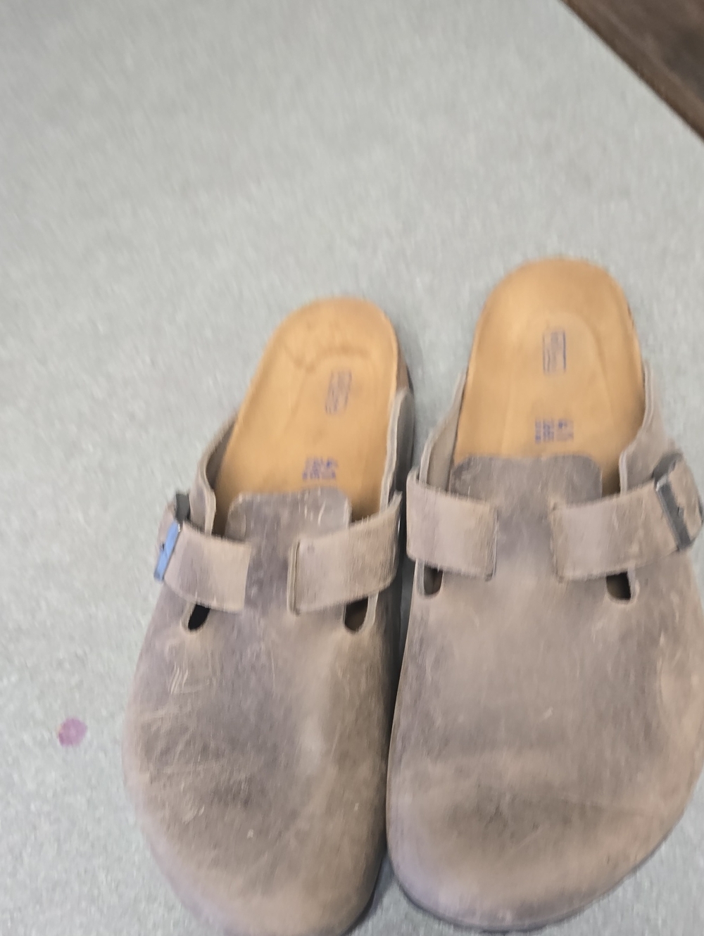 Birkenstock 41. Slip-On Clog in Brown  Taupe.  Barley Used.